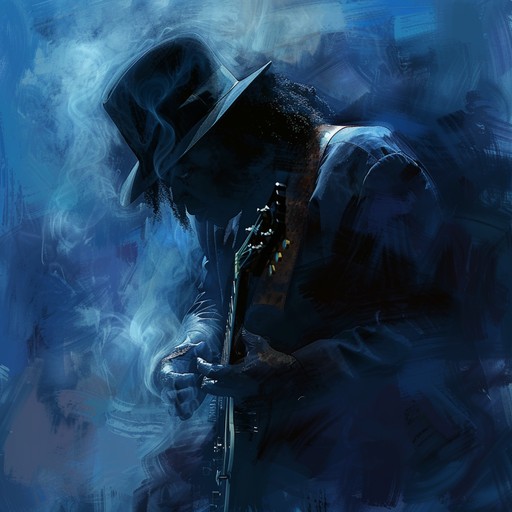 This high-energy blues rock instrumental features a searing, overdriven electric guitar riff that wails and bends with raw emotion. The driving rhythm section of bass and drums keeps a steady, foot-tapping beat as the lead guitar tears through electrifying solos and fills. Touches of vintage organ add texture to the soundscape. This track oozes with the grit and attitude of classic blues rock.