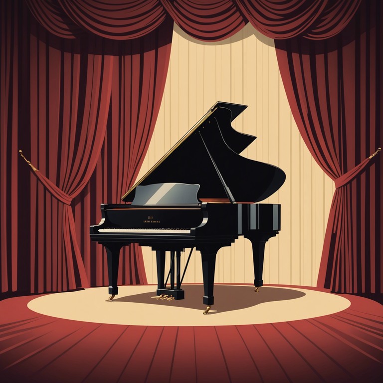 Imagine a quiet evening where the gentle piano keys create a soothing soundscape that echoes through a nearly empty theater, reflecting the resolve and reflection of the day gone by. This track would provide a perfect backdrop for introspective moments, or for a calm nighttime routine. It embodies the elegance and emotional depth of broadway's quieter, more introspective moments.