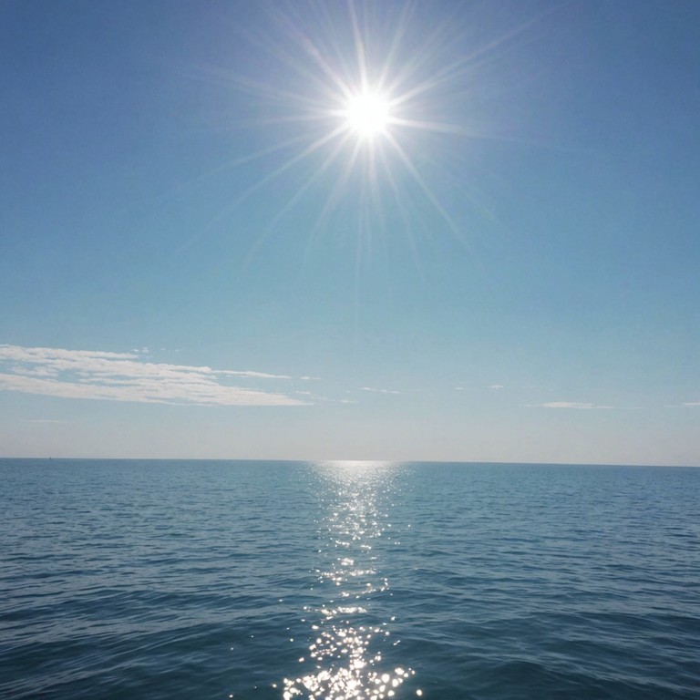 This composition captures the effervescent spirit of a sun kissed sea, with an orchestral arrangement that crescendos into a vibrant, uplifting suite, mimicking the playful dance of sunlight on ocean waves. The music boasts a dynamic range of strings and woodwinds creating a rich harmonic texture that evokes a sense of freedom and joy.