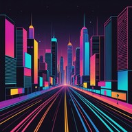 glam rock meets vibrant synthesized beats