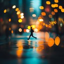 a suspenseful dance track with a pulsing, driving beat