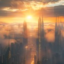 uplifting anthem with driving synth melody