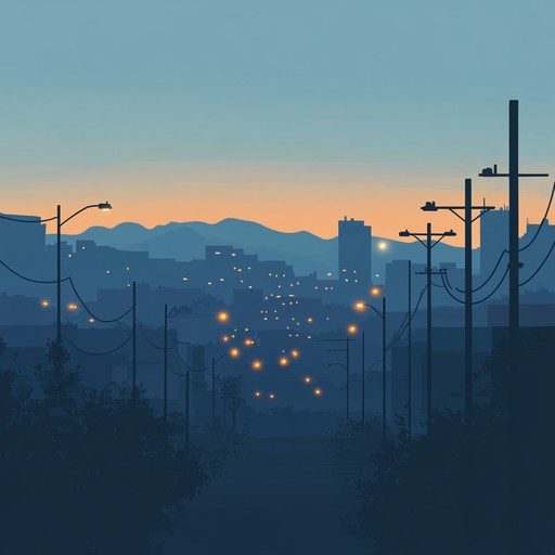 A reflective and melancholic indie instrumental that encapsulates the quiet moments of an urban twilight, with layered guitar melodies and understated percussion creating an intimate soundscape.