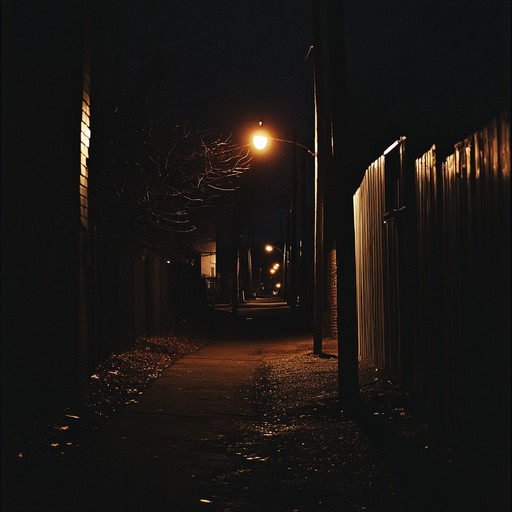 Dive into the shadowy corners of the city with this track that features haunting, minimalist beats and eerie, distorted ambiance. The subtle click of urban soundscapes weaves through the music, creating an unsettling yet hypnotic rhythm that pulls the listener into a mysterious, nocturnal world.