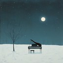 soft harpsichord echoing delicate love under moonlit night