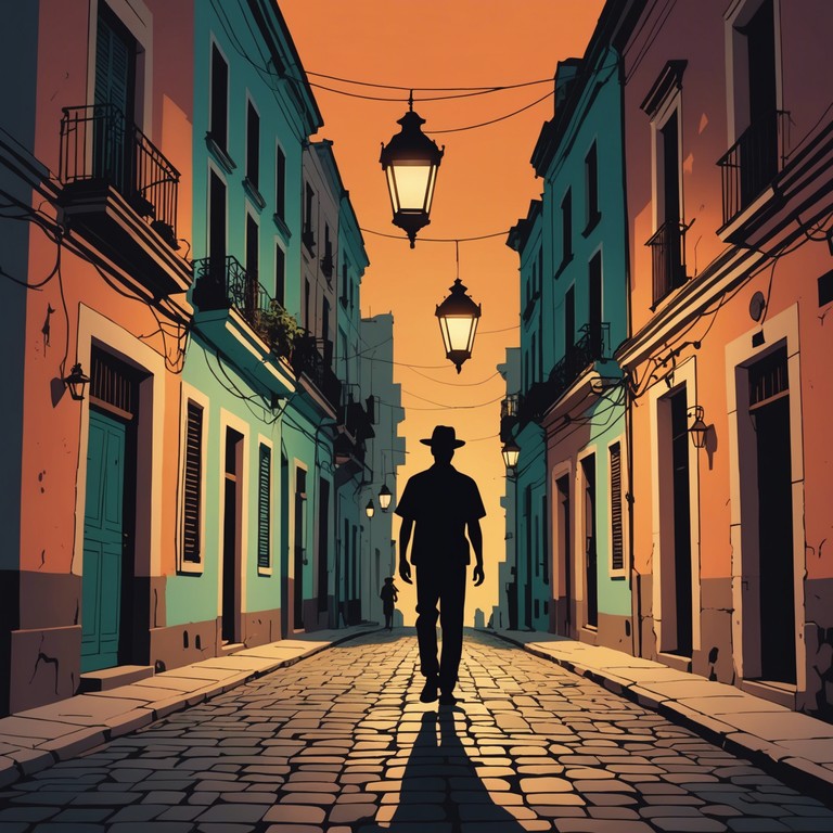 This track is a mysterious blend of afro cuban percussion and enigmatic soundscapes that transport listeners to a havana night filled with mystique and rhythm. A combination of traditional rumba rhythms and modern mysterious undertones, embodying the soul of cuba's streets with a touch of enigma.