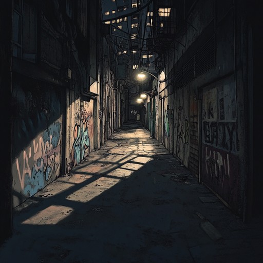 A high energy instrumental grime track featuring dark, distorted synths and heavy, syncopated beats that evoke the raw and gritty atmosphere of urban streets after dark.