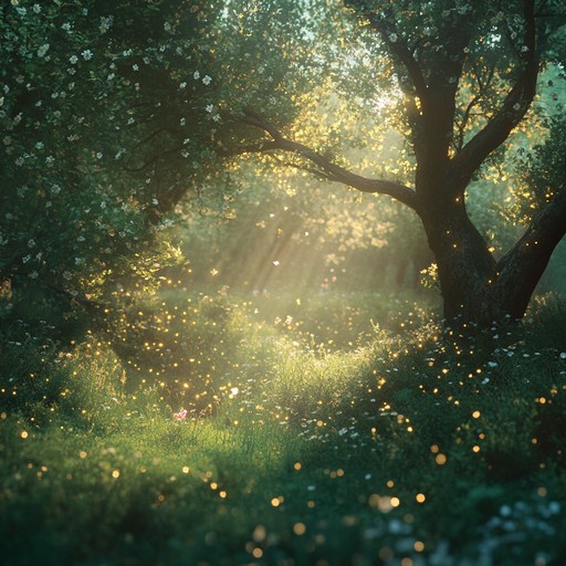 Craft whimsical and enchanting soundscapes, immersing listeners in a magical fairy glade, filled with soft bells and gentle synth layers. The playful ambient melodies transport into a fantastical world of fairies and surprises.