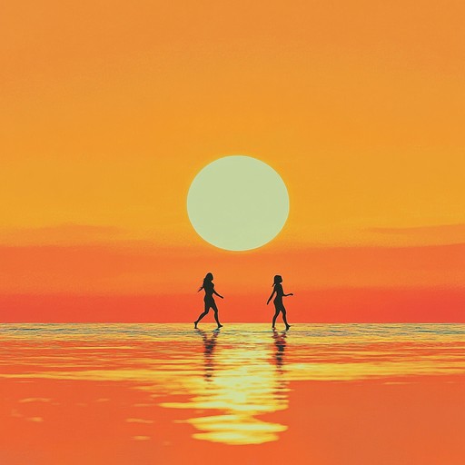 Feel the warm sand and dance to the uplifting rhythm of bossa nova, capturing the jubilant spirit of a brazilian sunset on the beach. With each chord strummed on the guitar, waves of joy and ecstasy ripple through the melody, creating an infectious groove.