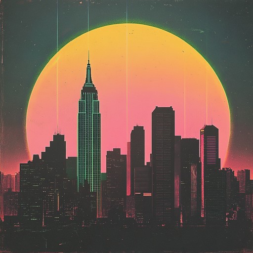 An uplifting new wave instrumental featuring bright synthesizers and catchy melodies, evoking the spirit of an '80s city morning.