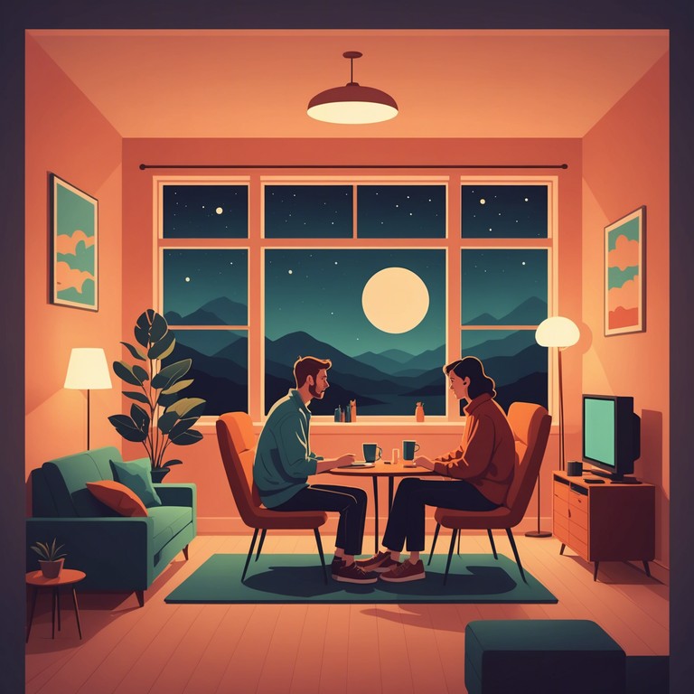 The alternative version, velvet sounds late night, highlights a similar theme with an emphasis on the reflective and romantic nature of jazz music through a soulful saxophone melody, simulating late night conversations over wine.