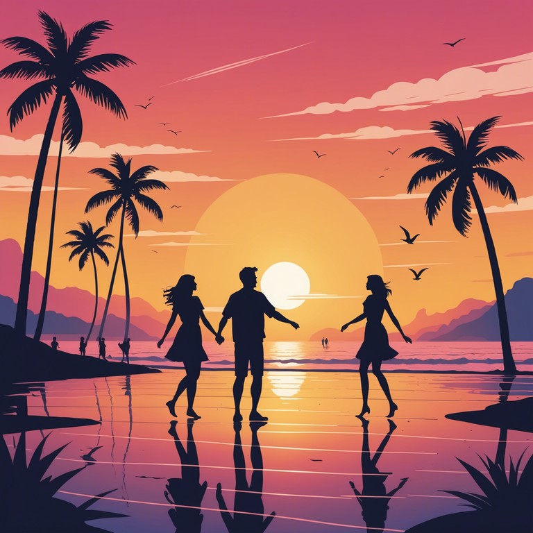 This instrumental track captures the essence of a sunlit beach party with its infectious grooves and rhythmic beats that make you want to dance. Light, breezy synths mix with a prominent saxophone melody, creating a carefree vibe that is perfect for summer playlists.