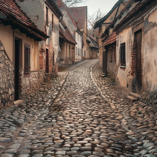 A reflective klezmer composition that captures the essence of old town life with clarinet and accordion, evoking a strong sense of nostalgia for a bygone era.