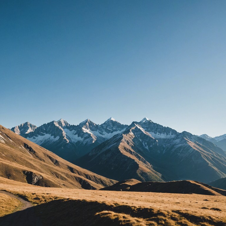 This track blends the raw energy of rock with the soul stirring melodies of folk music, envisioned as a journey through vast, scenic mountain ranges. Featuring powerful guitar riffs and haunting folk tunes, it evokes the spirit of adventure and the echoes of nature.