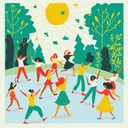 happy upbeat swing with carefree summer vibes