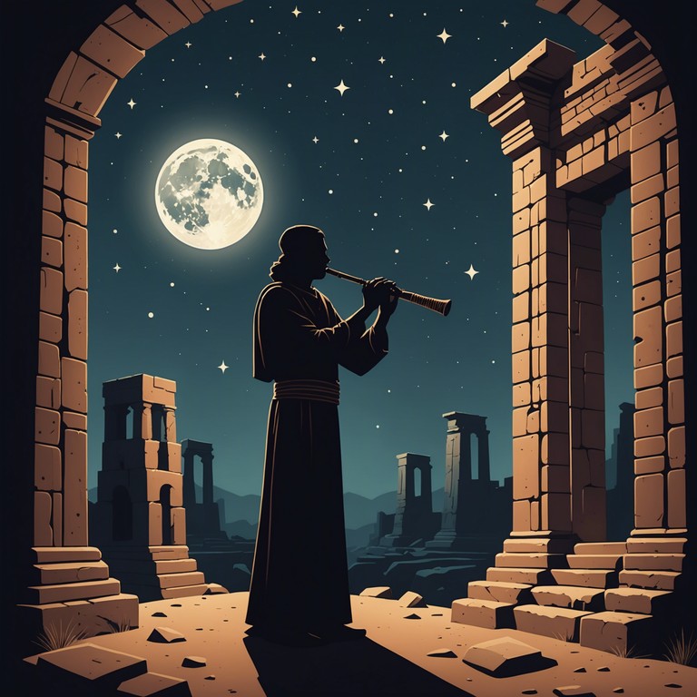 An enthralling composition capturing the essence of forgotten civilizations through blending traditional sounds with modern eclectic rhythms. This instrumental embodies the wisdom and mystery of ancient times, attempting to bridge the historical music gap with contemporary flair.