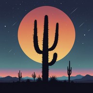 guitar wails under moonlit desert