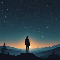 haunting violin echoes in cosmic solitude