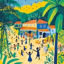 a cheerful sertanejo instrumental encouraging dancing and happy spirits.