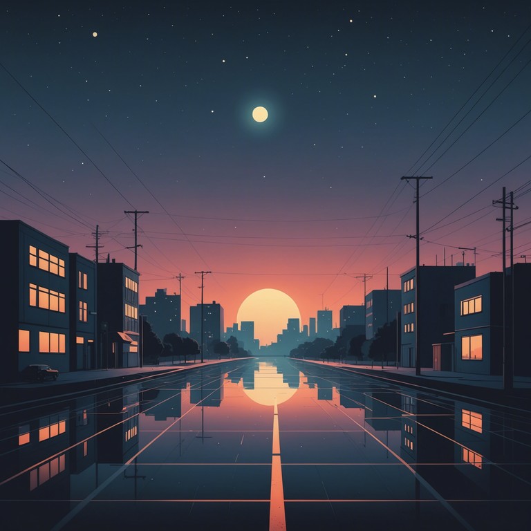 Delve deeper into this immersive track, designed to take the listener on a journey through desolate urban landscapes at night, illuminated only by the eerie glow of neon lights. Capturing the haunting essence of quiet streets, this composition invites deep contemplation and a feeling of otherworldly peace. Delve deeper into this immersive track, designed to take the listener on a journey through desolate urban landscapes at night, illuminated only by the eerie glow of neon lights. Capturing the haunting essence of quiet streets, this composition invites deep contemplation and a feeling of otherworldly peace.