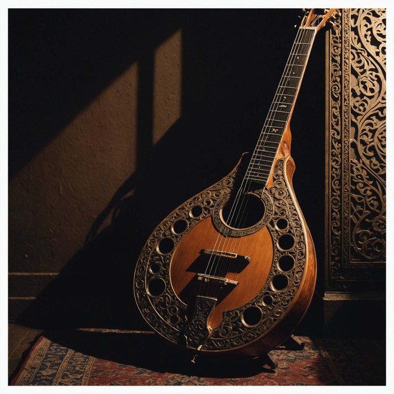A surreal exploration of fear through the lens of indian classical music, this version extends the original concept into a more elaborate and intense auditory experience. The sitar's intricate melodies dive deeper into the psyche, supported by an increased presence of ambient sounds designed to unsettle and captivate the listener.