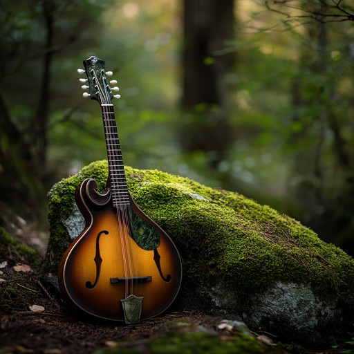A mesmerizing instrumental blending delicate strings and subtle rhythms to evoke a sense of mystery and wonder in twilight forests.