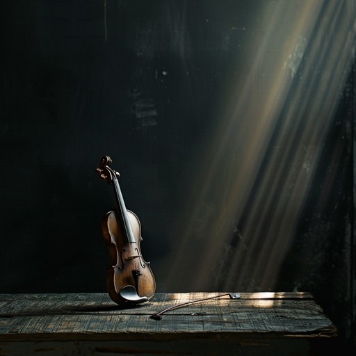 An orchestral composition with rich string arrangements that build up to a climactic, heartrending peak, encapsulating the deep ache of unreciprocated love, perfect for a dramatic and sentimental atmosphere. An orchestral composition with rich string arrangements that build up to a climactic, heartrending peak, encapsulating the deep ache of unreciprocated love, perfect for a dramatic and sentimental atmosphere.