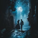 eerie latin jazz evoking moonlit alley suspense