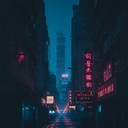 an energetic instrumental reflecting the vibrant pulse of city nights