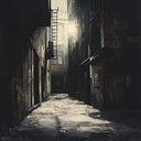 gritty urban soundscape reflecting deep inner turmoil.
