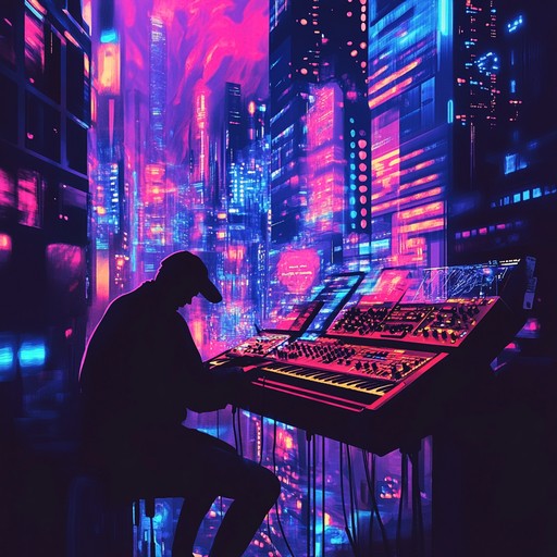 The track combines groovy bass lines, funky guitar riffs, and pulsating synth melodies to create an upbeat and energetic instrumental. It blends the classic feel of funk with modern electro production, taking listeners on a vibrant musical journey through neon lit soundscapes.