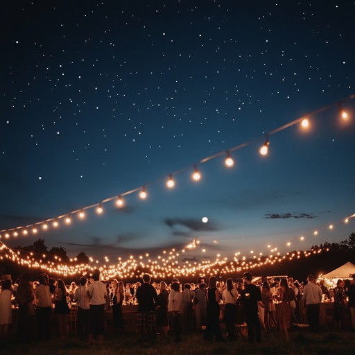 Imagine a modern day salsa club, open air, under the vast expanse of the night sky, where dancers spin and twirl to the spirited beats of the trumpet, their motions a blur against the constellations.