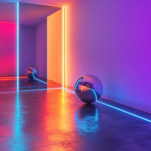 Feel the vibrant melodies and energetic beats as they come together to create an atmosphere of pure euphoria. This instrumental track perfectly captures the excitement of a neon lit groove celebration, blending disco and funk elements into an uplifting and joyful experience