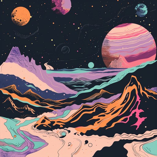 Embark on a sonic adventure blending interstellar synth riffs and funky basslines with heavy experimental rock elements, creating a dynamic and electrifying instrumental track. The rhythm transitions seamlessly between spaced out psychedelia and tight, groovy beats, perfect for an otherworldly musical experience.