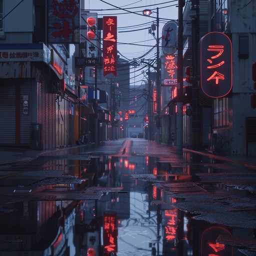 An evocative musical piece reflecting the vibrant yet somber moments of city life in tokyo. Emphasizing contrasts between the modern electronic rhythms and the timeless sorrow of the piano, this track is a narrative of urban solitude yet communal spirit.