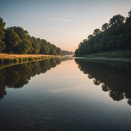acoustic blues under a soothing soundscape