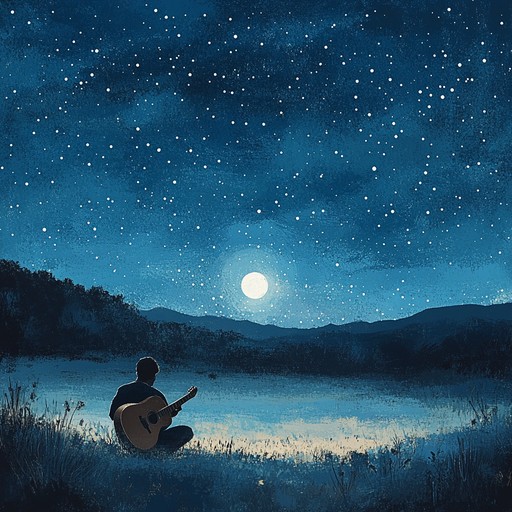 A captivating instrumental emo piece that weaves dreamy guitar melodies and ambient soundscapes, evoking the tranquil beauty and introspection found under starlit nights.