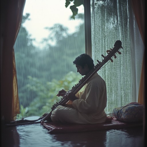 This track explores the richness of indian monsoon season through indian classical music, reflecting the dance of rain and petrichor using the meticulous scales of raga malhar, which is believed to summon rains in indian mythology. The composition integrates intricate rhythms and the delicate interplay of melodies that mimic the stormy and rejuvenating aspects of a monsoon.
