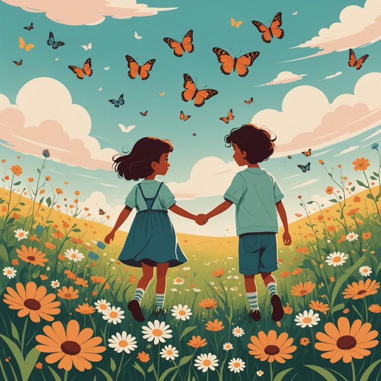 In this delightful composition, a blend of uplifting melodies on the music box creates a childlike wonder, perfect for echoing the imaginative and playful spirit of children during springtime. The melody flutters like a butterfly, inspiring energy and radiance among young listeners and fostering a sense of freedom and adventure.