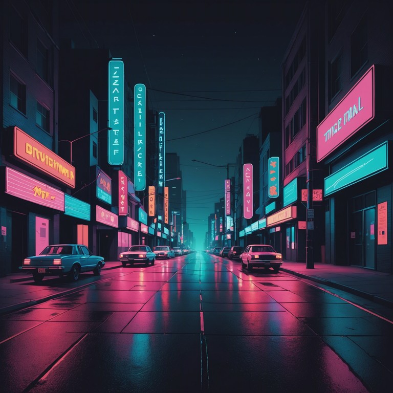The musical narrative for someone exploring the depths of an urban night, blending eerie echoes with deep, suspense filled beats, portraying the city's heartbeat amidst its feared corridors.