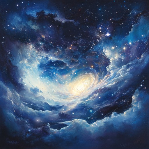 An epic instrumental orchestral piece that captures the ethereal essence of journeying through celestial skies, blending soaring melodies with rich harmonic textures to evoke wonder and awe.