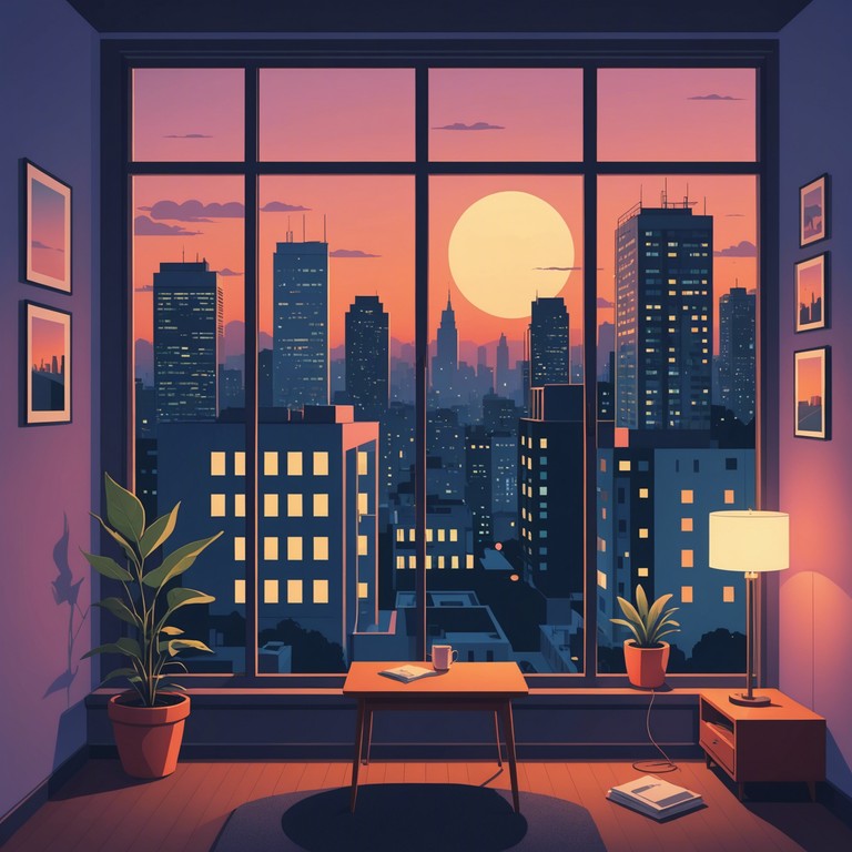 Imagine sitting by a window with a view of the twilight sky, and the world slows down as evening serenity jazz notes fills the room. The smooth blend of gentle electric piano riffs encourages a reflective and calming mood to end the day.