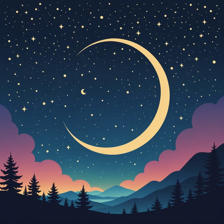 This lullaby incorporates gentle, soothing rhythms and soft, lilting melodies designed to evoke the serenity of a starlit night, perfect for inducing deep, restful sleep. The composition aims to create a tranquil atmosphere that surrounds the listener with a sense of calm and tranquility, much like being cradled under a canopy of stars.