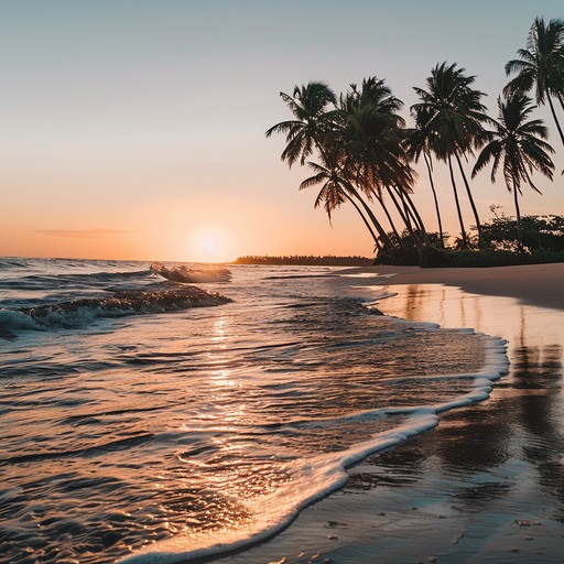 Imagine a gentle breeze blowing through palm trees as the sun sets on a tropical beach. A soft saxophone leads the way, accompanied by smooth bass lines and gentle percussion, creating a tranquil, seaside jazz fusion that calms the mind and soothes the soul.