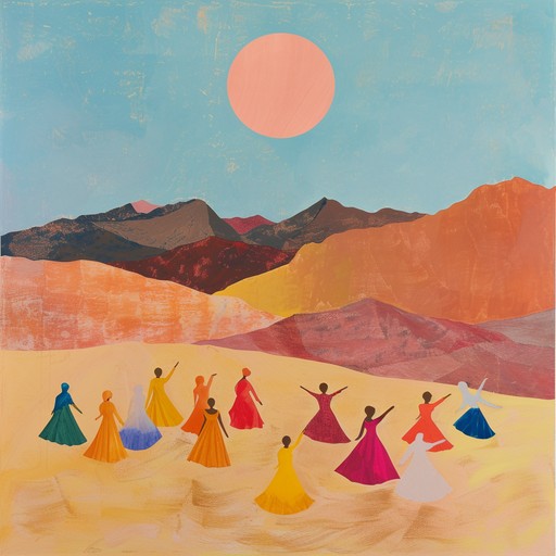 A lively and vibrant instrumental featuring authentic middle eastern instruments creating an energizing and optimistic atmosphere. Expect intricate rhythms and bright tones that evoke the joy and beauty of a sunny day in the desert.