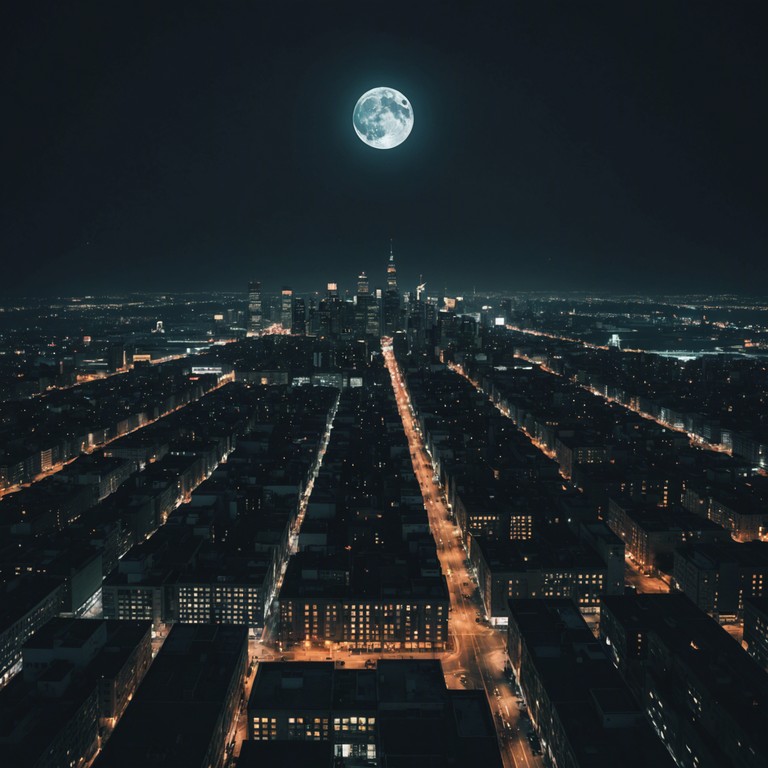 Each note and rhythm builds the foreboding feeling of nighttime in a city where every shadow could be more than it seems. Adding layers of minor chords and echoing beats, this composition leaves listeners on edge.