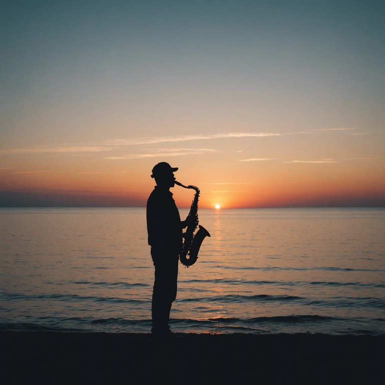 A track that mirrors the soothing yet vibrant horizon of a seaside sunset, blending the complexity and emotion of soul with the rhythm and spontaneity of jazz. This piece is perfect for evoking feelings of relaxation mixed with an energizing undertone of adventurous spontaneity. The instrument, a smooth saxophone, dictates the melodic line, complementing an ambient soundscape.