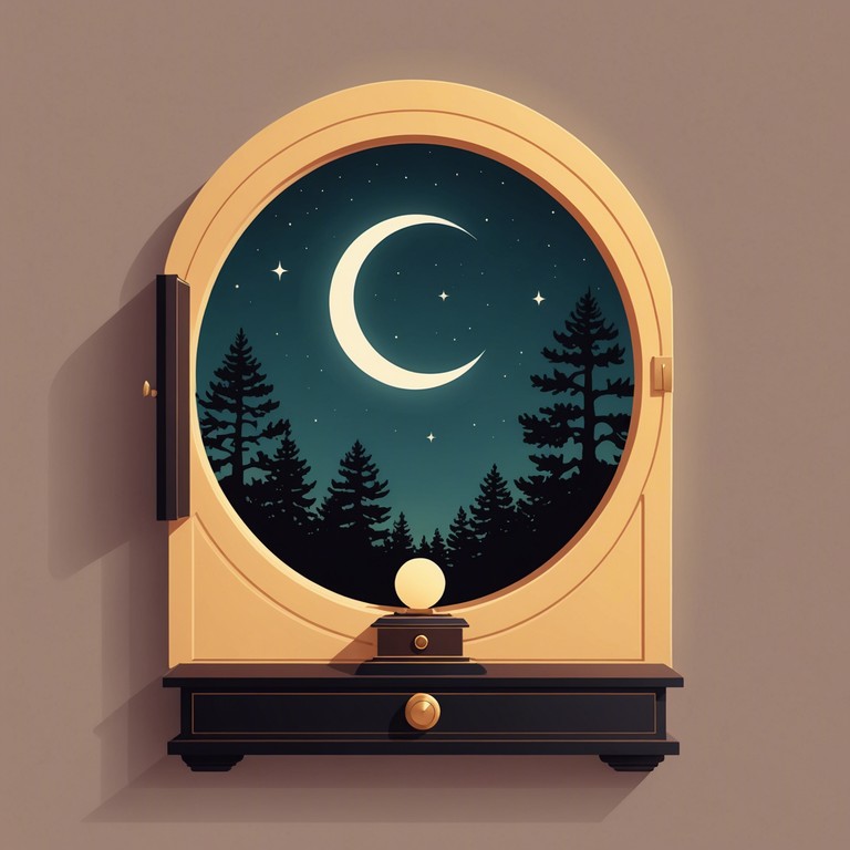 This piece uses the enigmatic charming tones of a music box to create a backdrop for tales of nocturnal adventures and mystical night creatures in children's stories.