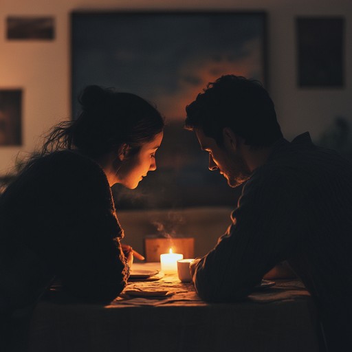 A delicate instrumental piece that evokes tenderness and romance, capturing the intimate whispers shared between lovers on a serene evening. The gentle strings and light piano create a soothing and deeply emotional ambiance, perfect for moments of love and connection