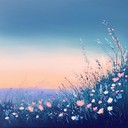 harmonious guitar ballad reflecting serene summer twilight hues